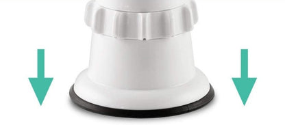 3 in 1 Rotary Vegetable Cutter - Manual Drum Slicer Shredder Grater - Suction Base