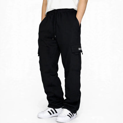 Men's Loose Sports Cargo Jogger Sweatpants - Multi-Pocket Leisure Pants - S-5XL