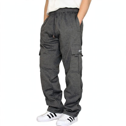 Men's Loose Sports Cargo Jogger Sweatpants - Multi-Pocket Leisure Pants - S-5XL
