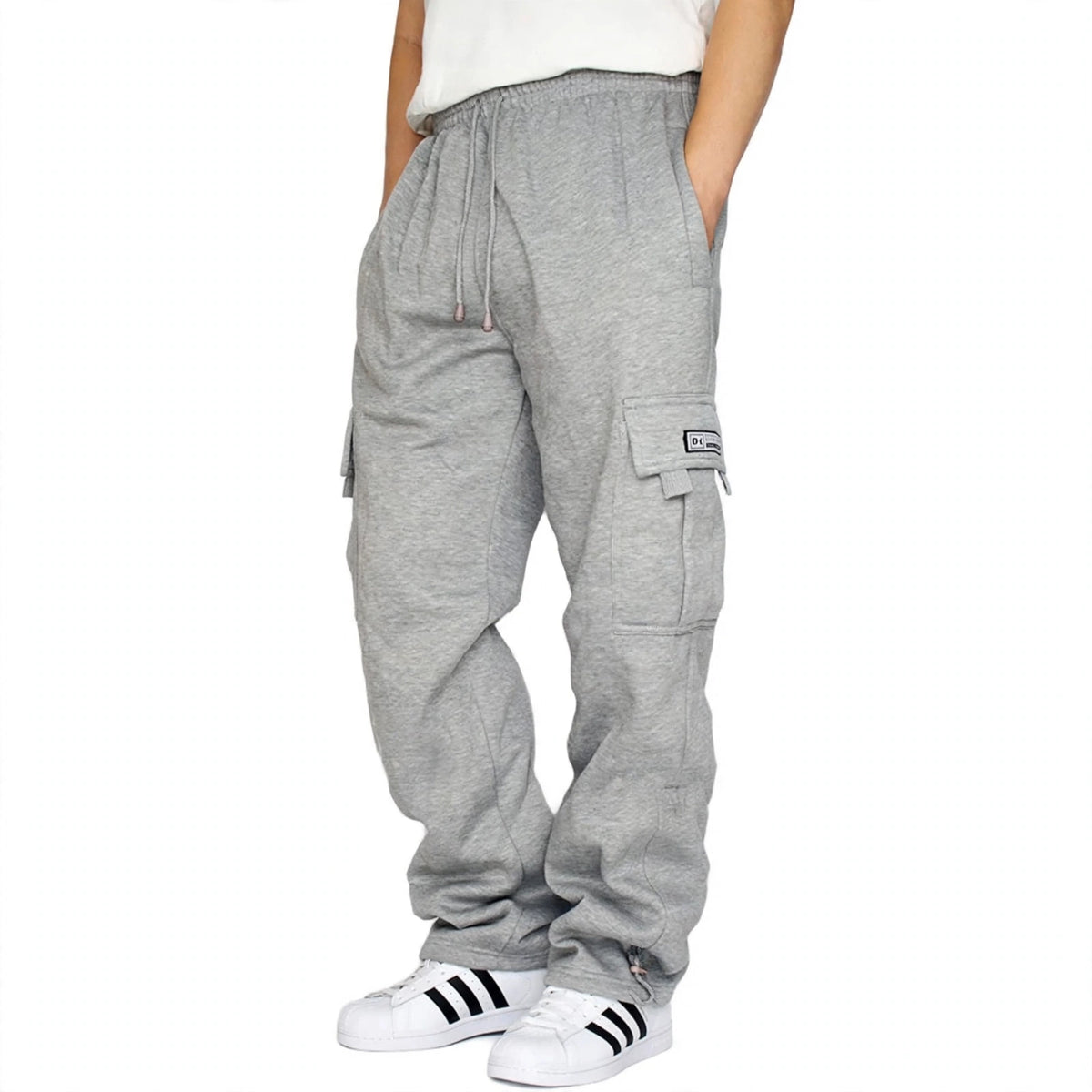 Men's Loose Sports Cargo Jogger Sweatpants - Multi-Pocket Leisure Pants - S-5XL