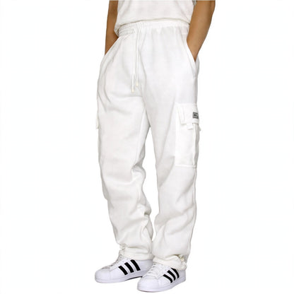 Men's Loose Sports Cargo Jogger Sweatpants - Multi-Pocket Leisure Pants - S-5XL